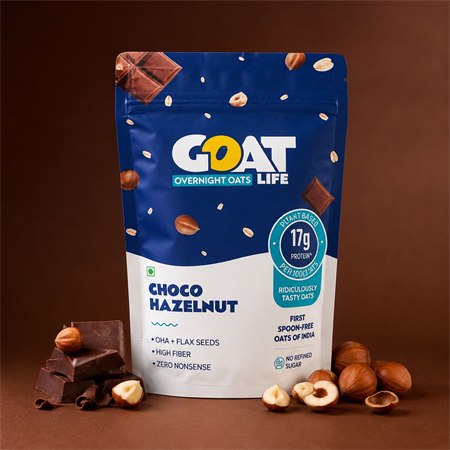 GOAT Life Choco Hazelnut oats pouch